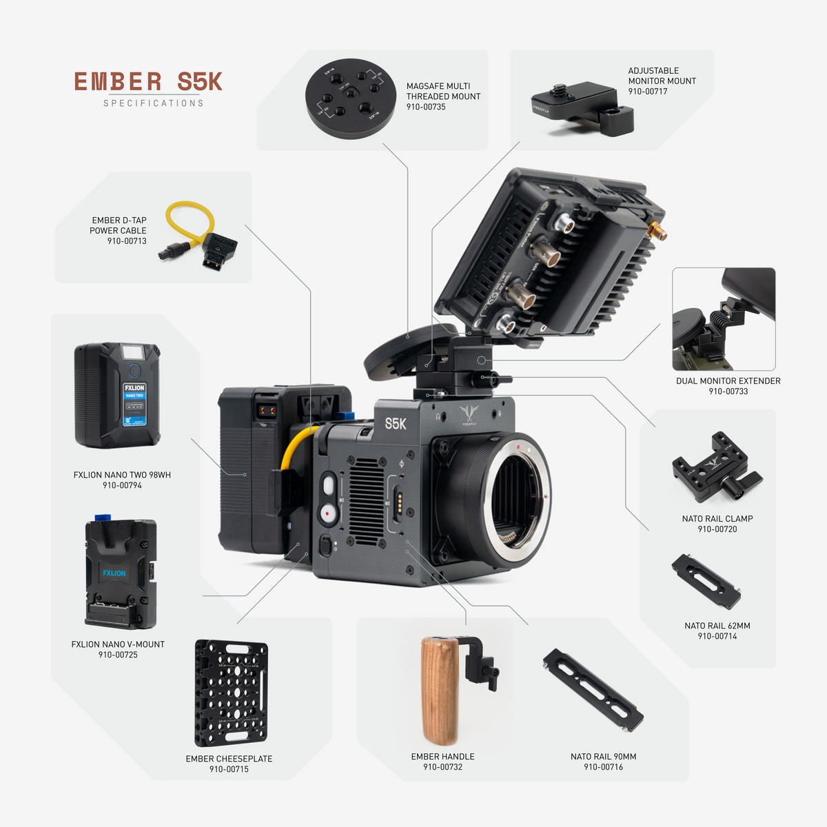 950-00193 Freefly Ember S5K (L-Mount, 4TB)(Pre-Order)