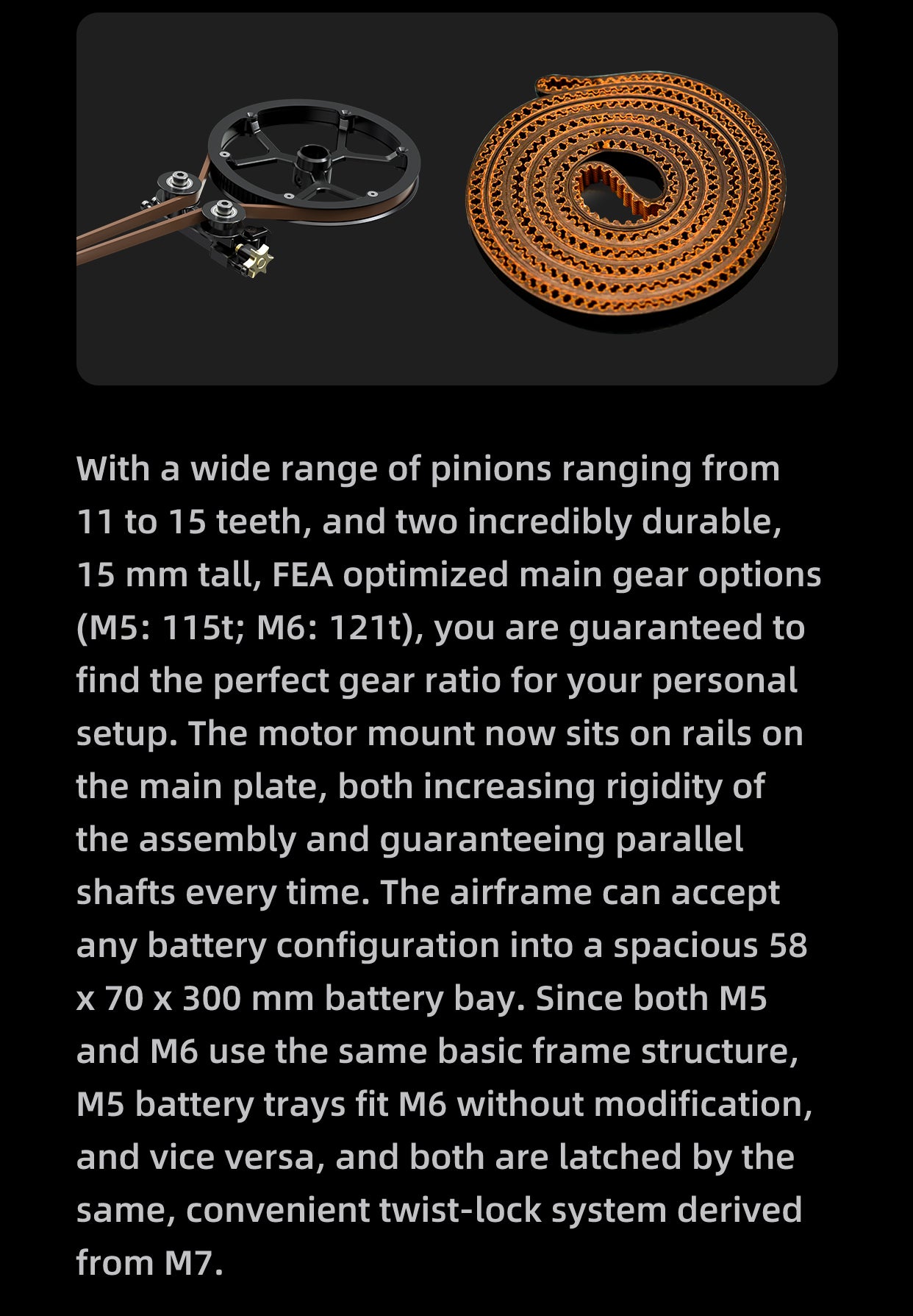 *NEW* OMPHOBBY M5 RC Helicopter Frame Kit Only (Pre-Order)