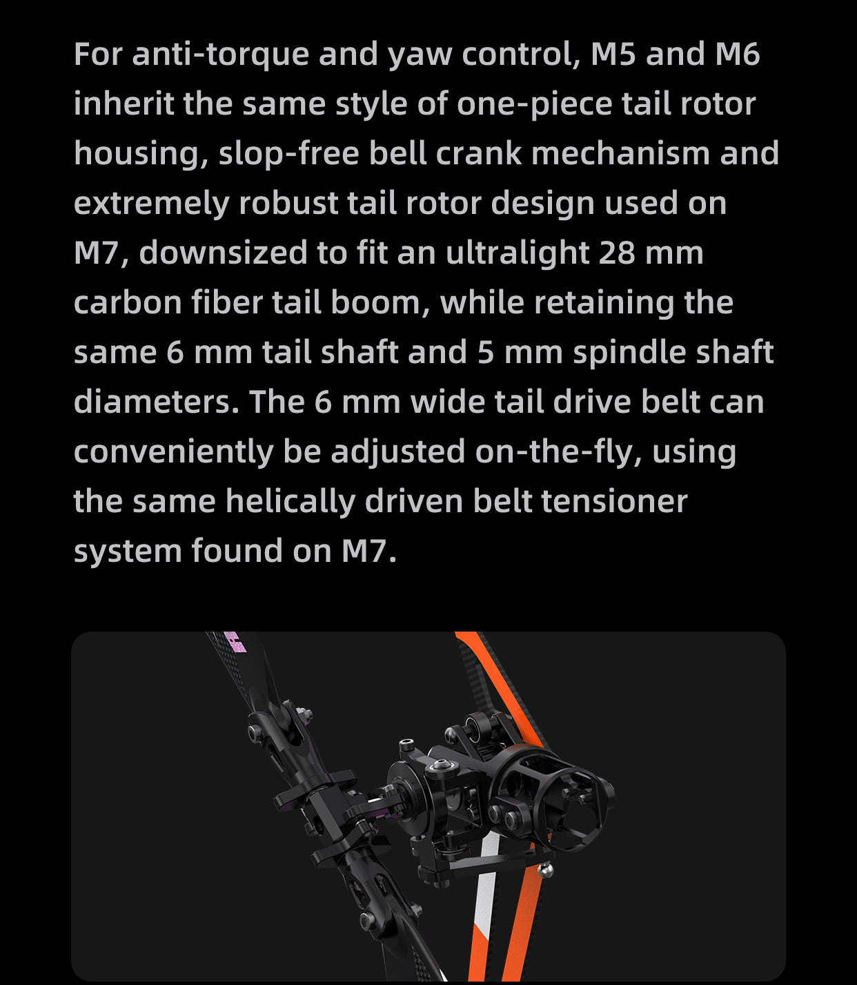 *NEW* OMPHOBBY M5 RC Helicopter Frame Kit Only (Pre-Order)