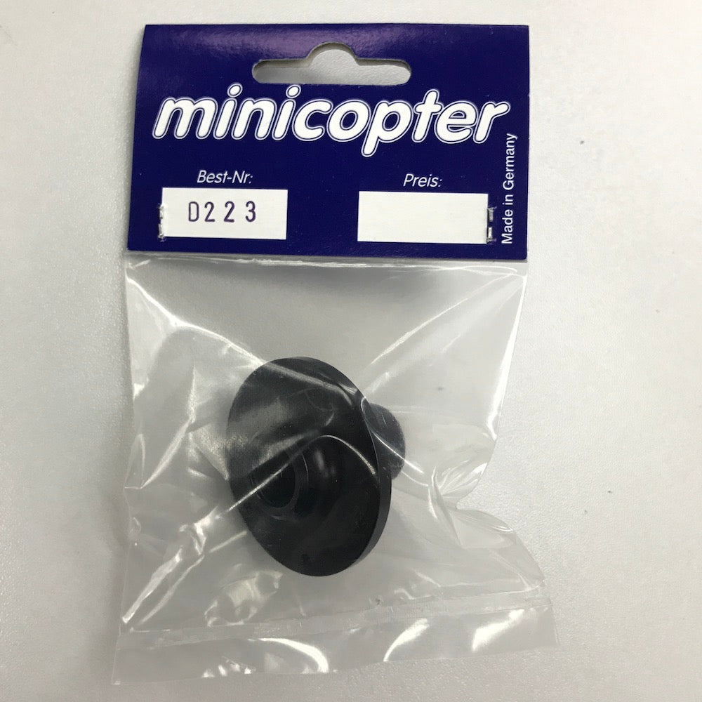 D223 Black mainwheel hub 12mm