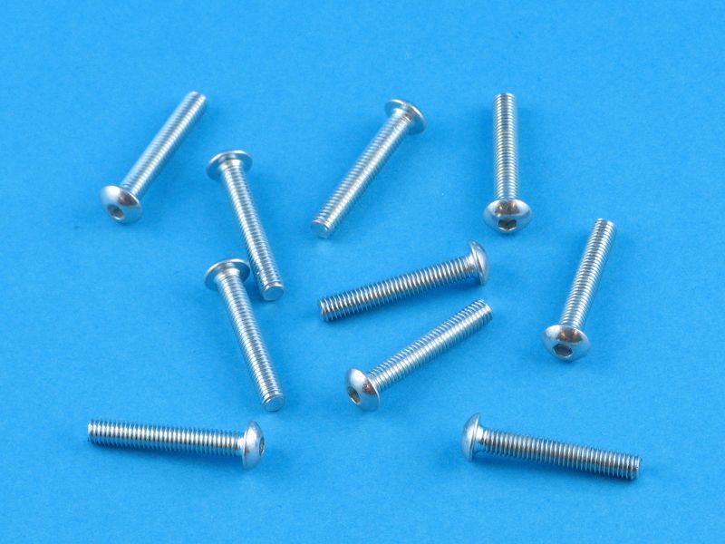 D104 minicopter hex lense head bolt M3x18 (10)