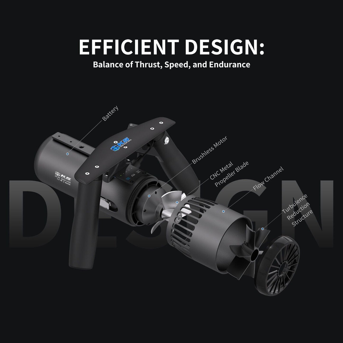 EDGE SMART DRIVE K5 Underwater Scooter for Scuba Diving Snorkeling for Adults (Pre-Order)