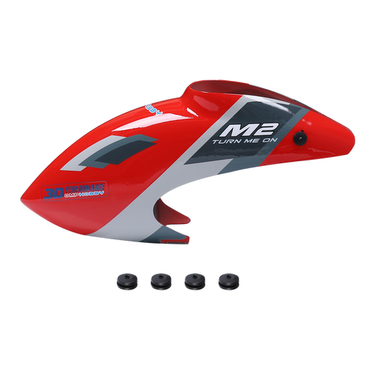 OSHM2323R OMPHOBBY M2 EVO Canopy set-Glamour Red