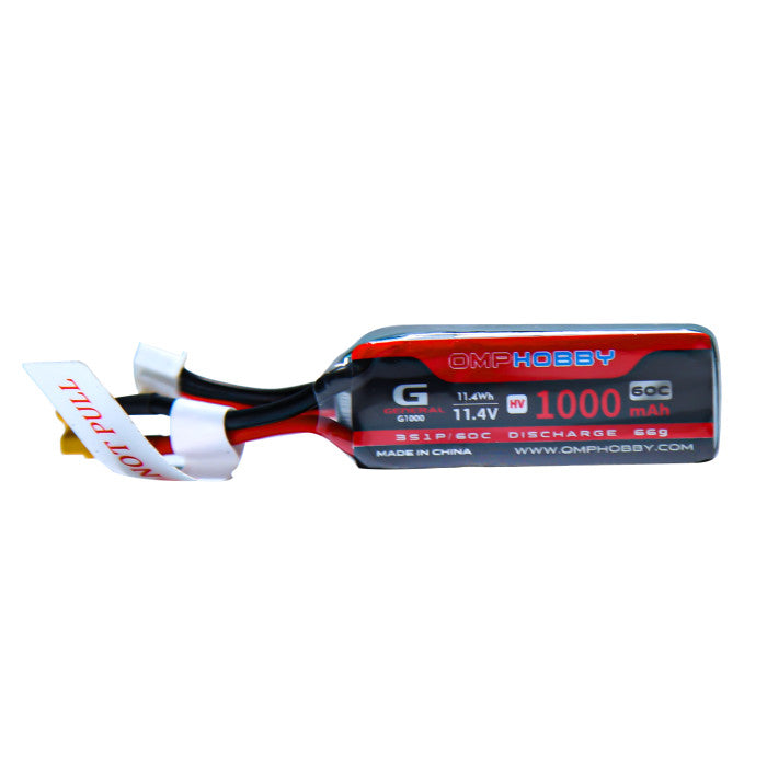 OSHM2365 OMPHOBBY RC Helicopter 11.4VLithium Battery 60C 1000mAh OSHM2365 Only for M2 EVO & M2 V3 PRO RC Heli
