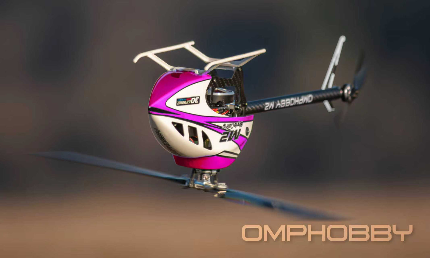 *NEW* OMPHOBBY M2 V3 SPORT RC Helicopter, Pink (pre-order)