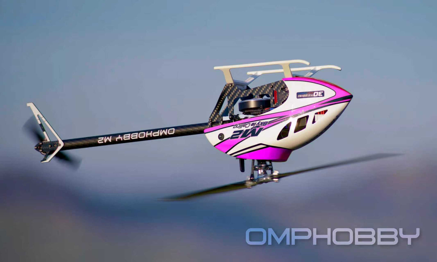 *NEW* OMPHOBBY M2 V3 SPORT RC Helicopter, Pink (pre-order)