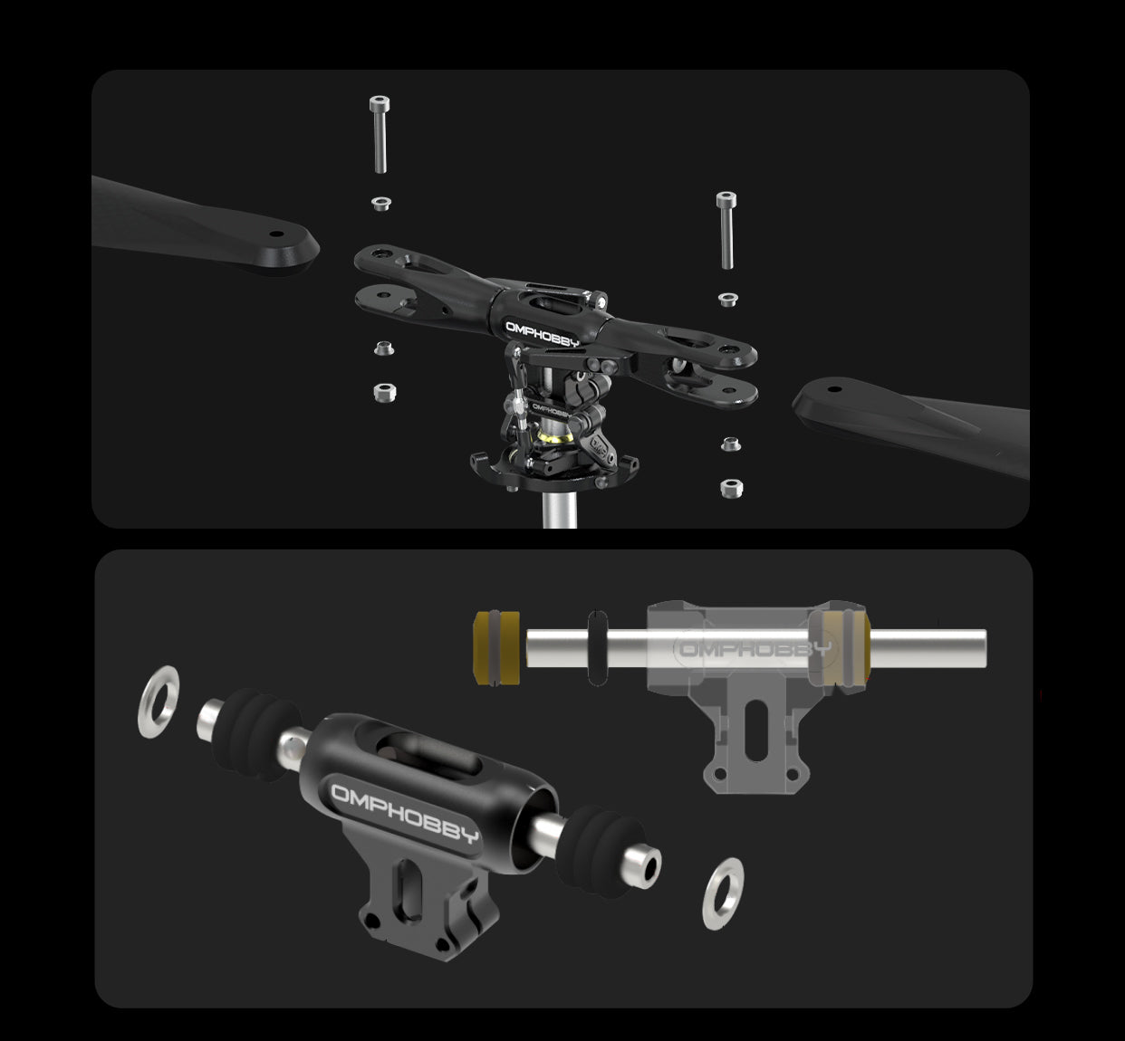 *NEW* OMPHOBBY M5 RC Helicopter Frame Kit Only (Pre-Order)