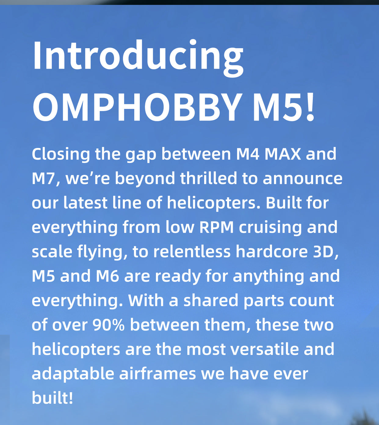 *NEW* OMPHOBBY M5 RC Helicopter Frame Kit Only (Pre-Order)