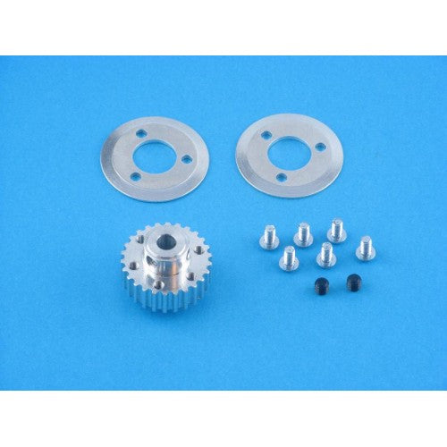 D046 minicopter tailrotor belt wheel with endplate discs